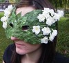 White Flower Leaf Mask