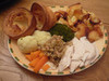 Roast chicken dinner