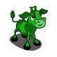 happy green cow