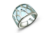 Glass designer ring