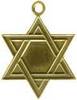 Star of David Pet Medal Gold