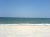 A walk along a tranquil beach