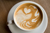 Latte served with love for you