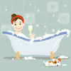 Relaxing bubble bath