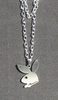 Play boy bunny men's necklace