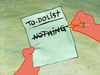 Patrick Star's To-Do List