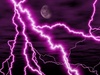 a purple electrified night