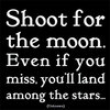 Shoot for the moon.