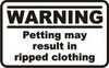 Ripped clothing warning