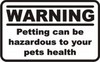 Petting health hazard