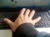 Typing one handed