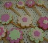 selection of flower cookies