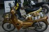 golden motorbike