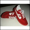 Red sneakers