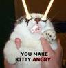 You make kitty angry!