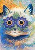 Psychedelic Flower-Eyed Kitty