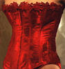 A Red Satin Corset 