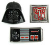 some geek belt buckles