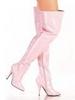Pink PVC Thigh Boots