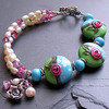 Bracelet with charming roses