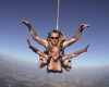 A tandem parachute jump!