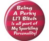 Being a perky lil...