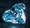 Blue heart diamond