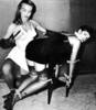 Betty Page tied up and spanked 