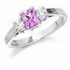 18 carat pink diamond ring