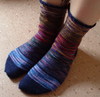 hand knit Koigu socks