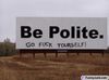 Be polite.