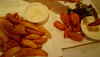some wedges &amp; fish fritters