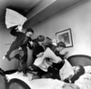 Pillow fight with the Beatles