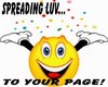 SPREADING LUV TO YOUR PAGE...