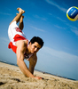 a game of beach volley