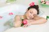 Relaxing Bath with Flowers