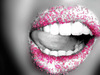 pink glittery sugar lips 