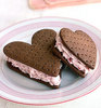 Heart Shaped Ice Cream Sandwich