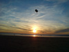 Kite flying at Sunset