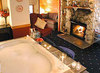 Candlelit bath by the Fireplace