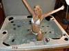 girl in a tub!