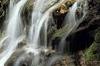 Shower under waterfall