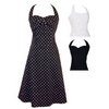 Black polkadot dress