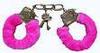 pink fluffy handcuffs