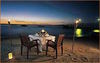 Romantic dinner on the beach