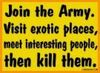 join the army
